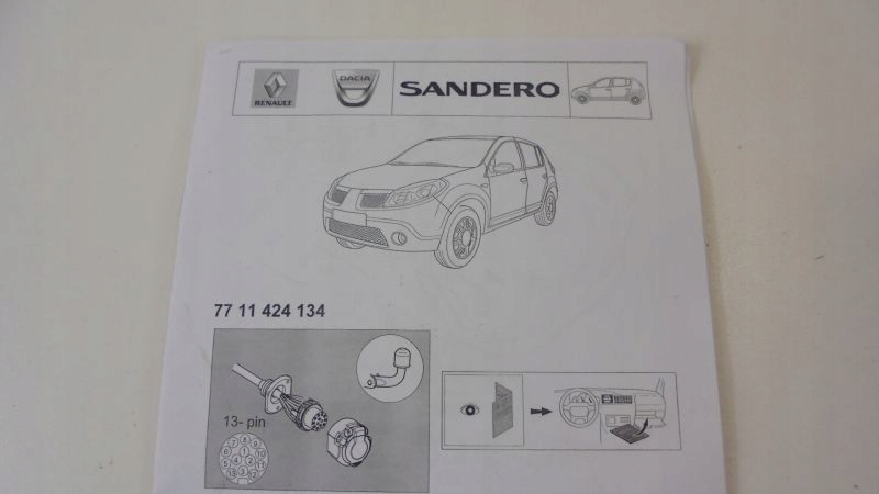 фото №5, Sandero i жгут электропроводка фаркоп прицепа 13 pin