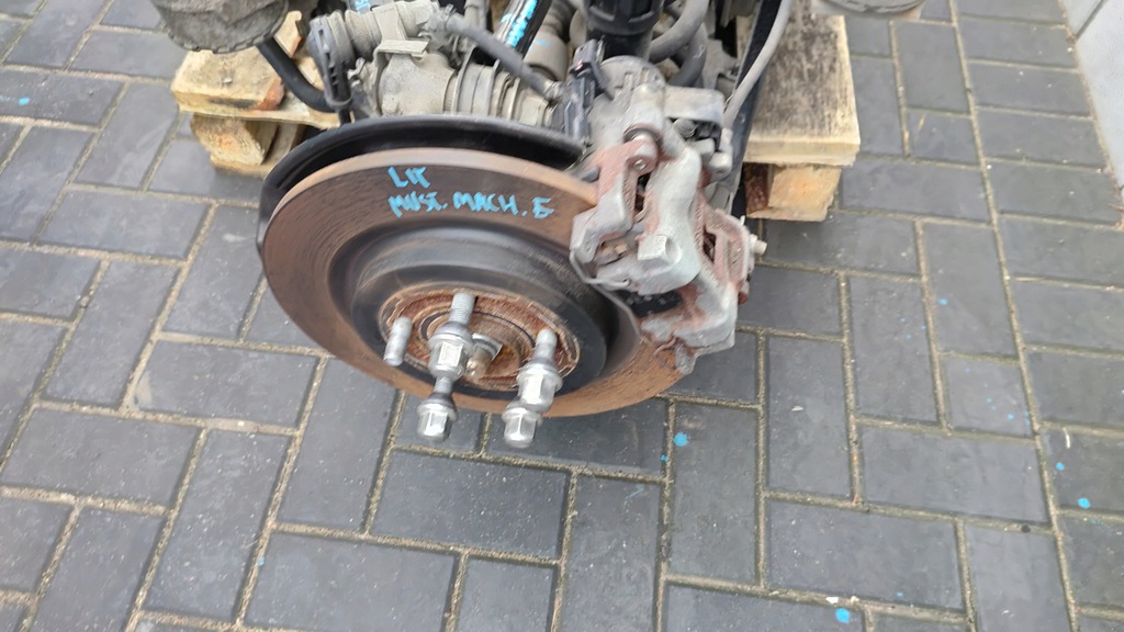 фото №9, Ford mustang mach-e 20- поворотный кулак амортизатор рычаг суппорт правый левый задняя