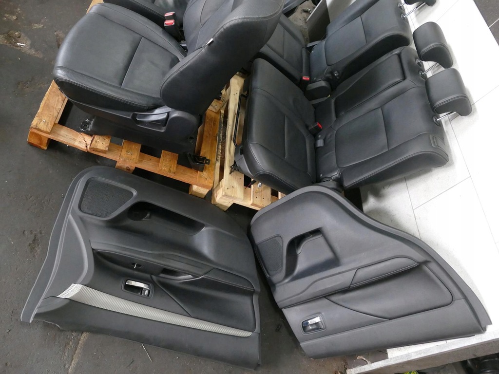 фото №10, Mitsubishi outlander iii сидіння заднє сидіння обшивка сидіння обшивки czarna шкіра uk