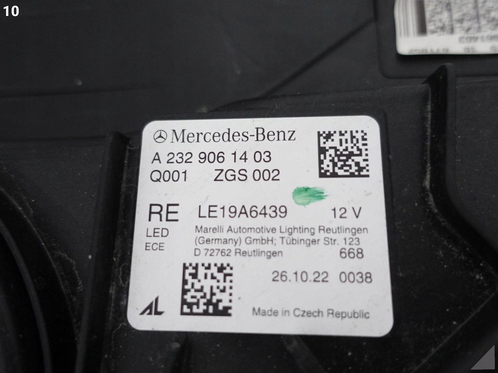 фото №11, Mercedes sl r232 a232 w232 amg 22- full led лампа правая перед europa корпус