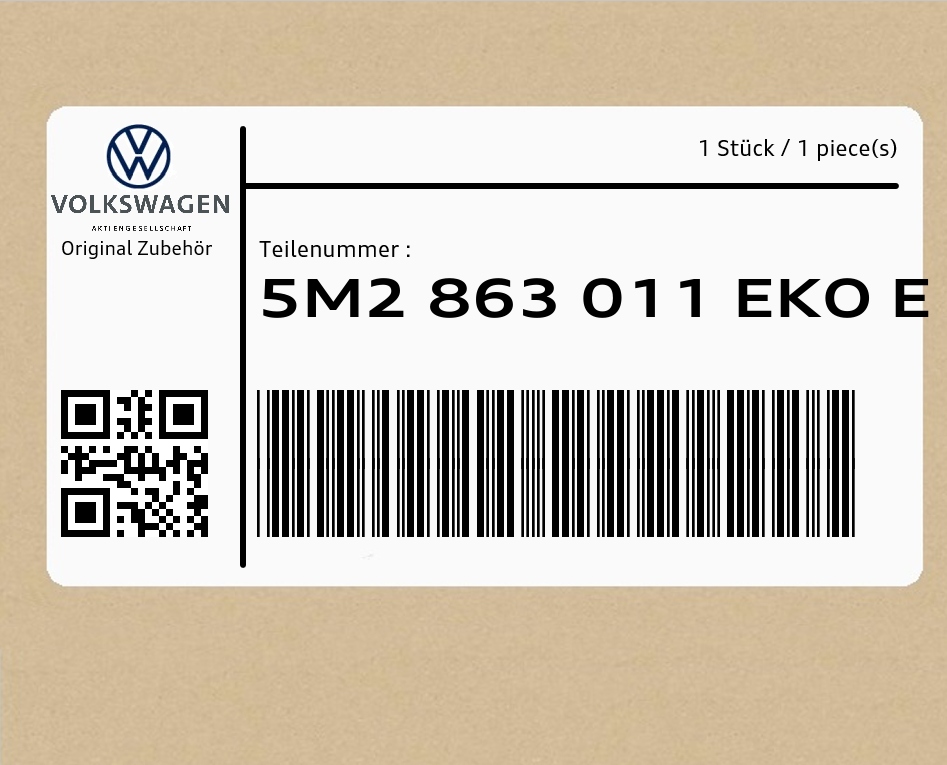 фото №1, Коврик 5m2863011ekoe vw golf