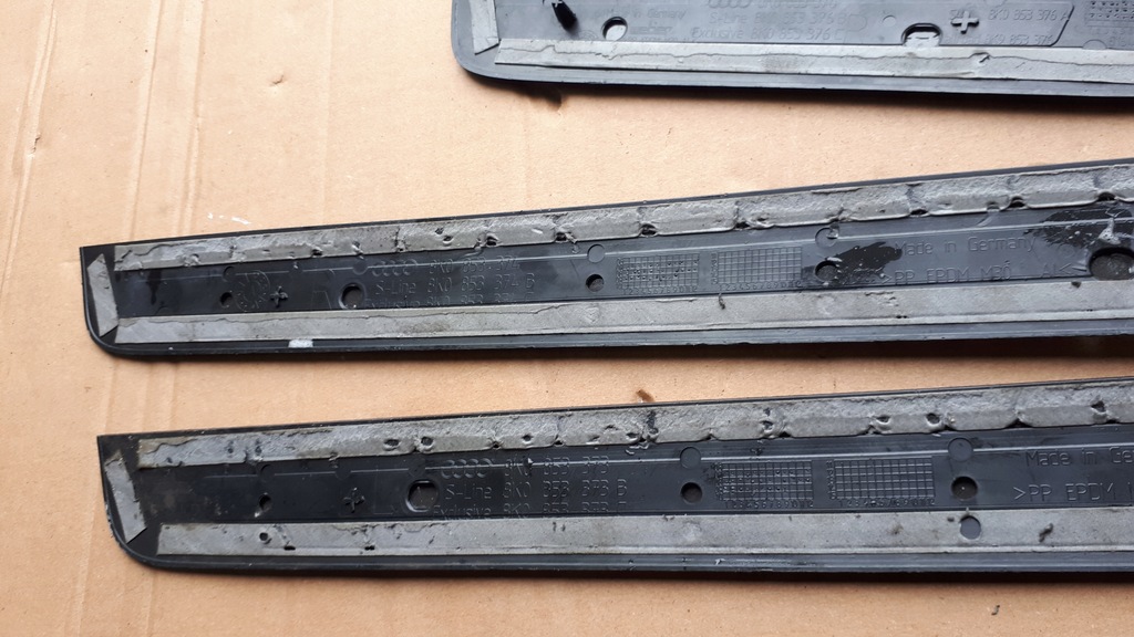 фото №11, S4 b8 a4 накладки накладки пороговые перед задняя 4x