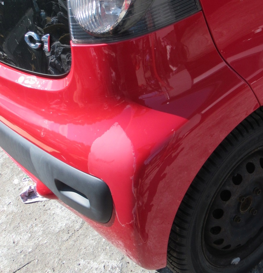 фото №4, Citroen c1 бампер задня
