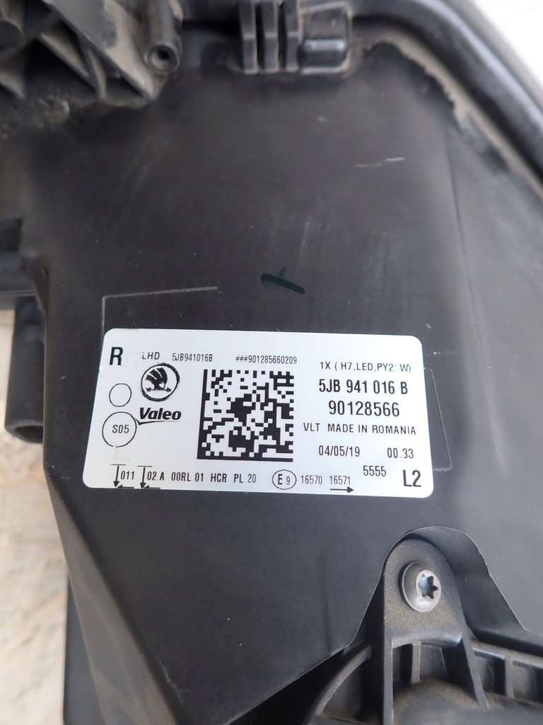 фото №5, Лампа права фара правий led skoda rapid 5ja lift 2016-2019r 5jb941016b