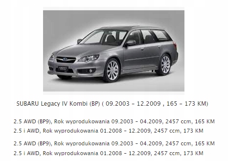 фото №10, Насос воздуха вторичного subaru legacy 4 iv łódź