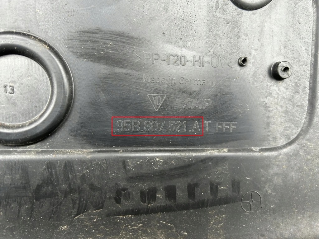 Диффузор заднего бампера porsche macan 95b 95b807521a 0.0l дизель 2022 Доставка