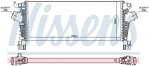 Nissens 96463 радиатор воздуха наддувочный с Разборки