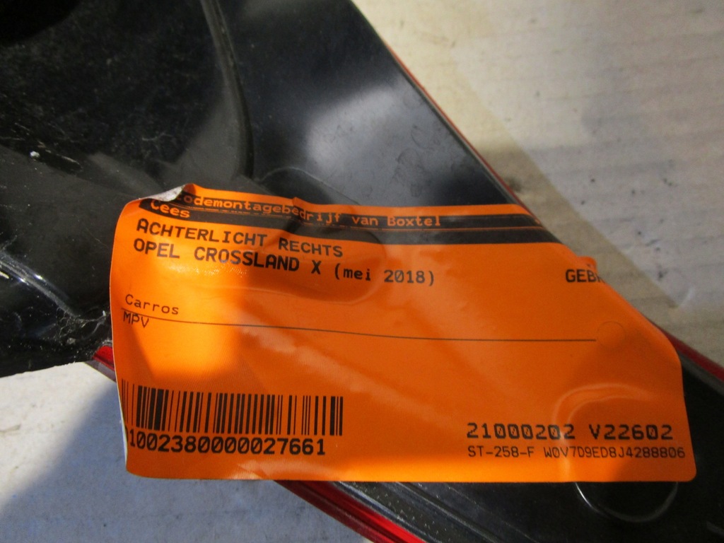 фото №5, Лампа задняя правая opel crossland x