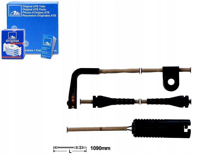 фото №4, Ate 24.8190-0222.2 контакт попереджувальний, знос накладок гальмівних