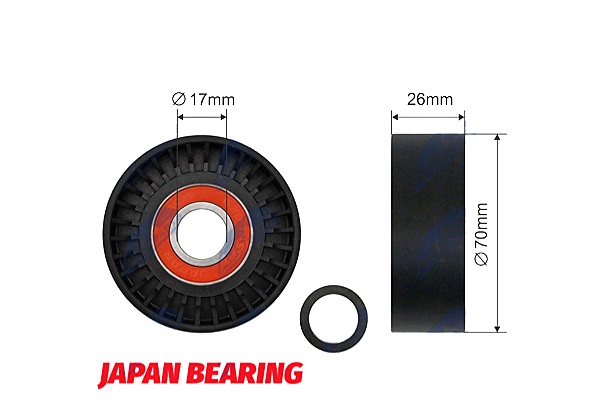 фото №1, Nty ролик натяжителя ремень клиновой bmw 3 e46 5 e39 7 e38 x5 e53 z3