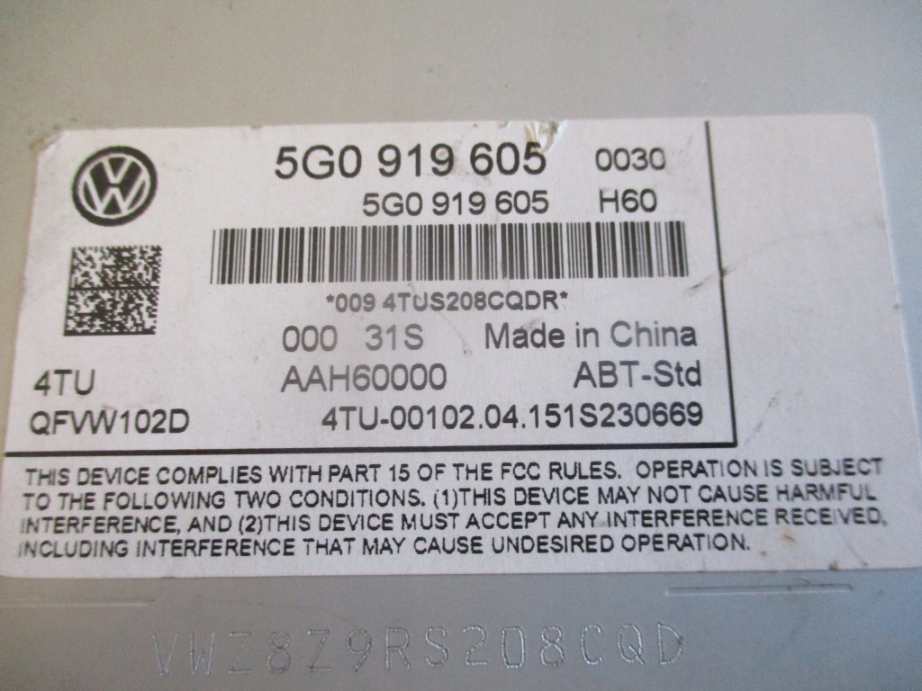 фото №3, Дисплей радіо навігації vw golf vii 5g0919605