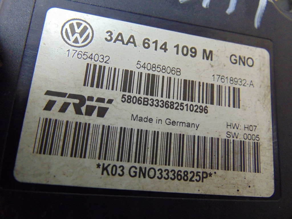 фото №15, Насос abs vw passat b7 1.6 tdi 3aa614109m