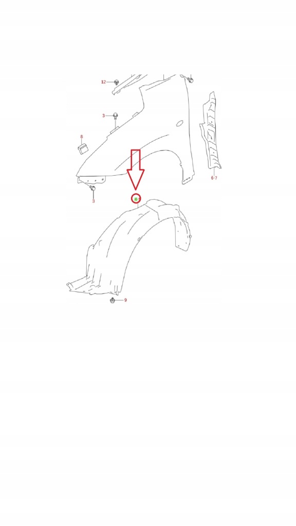 фото №1, Підкрилок правий перед suzuki baleno