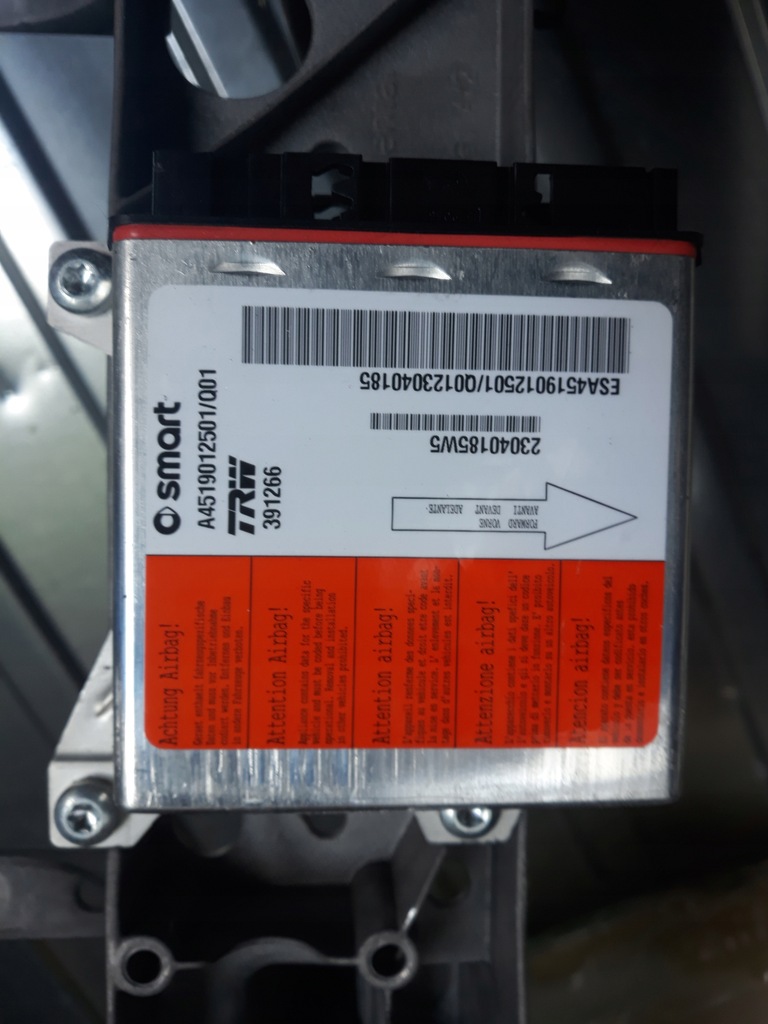 фото №1, Smart electric drive 451 модуль подушка безпеки