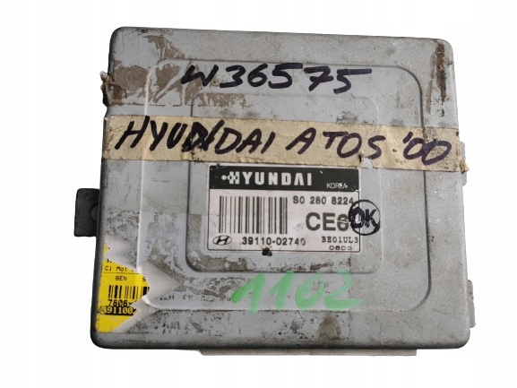 фото №1, Hyundai atos 1.0b 39110-02740 бортовой компьютер ecu orygina
