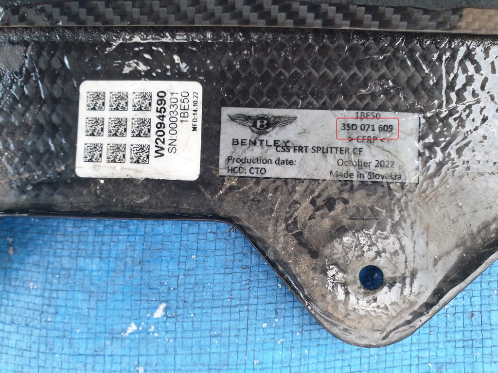 фото №7, Bentley gt gtc спойлер дифузор бампер передній