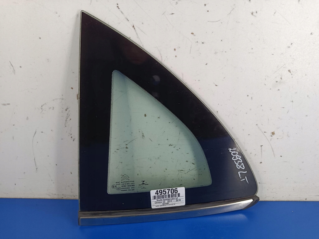 фото №1, Citroen c3 ii lift 5d стекло кузовная задняя левая треугольное