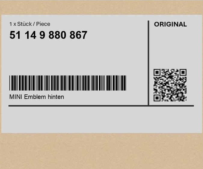 фото №1, Емблема mini з задній mini clubman f54 f54 lci