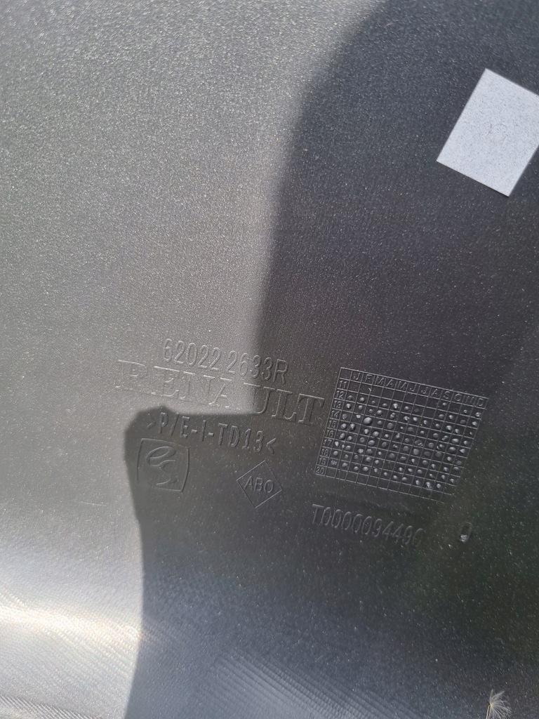 фото №6, Dacia lodgy dokker бампер оригінал передній перед чорний металік