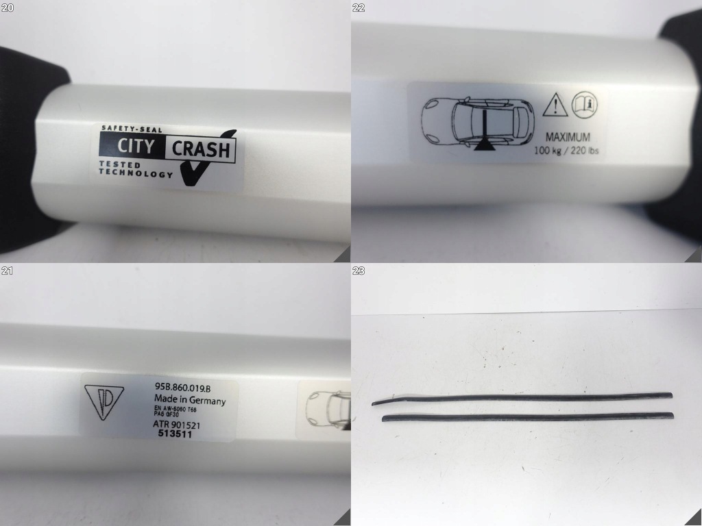 Porsche macan 95b 1 14-24 рейлінги поперечини поперечина багажник даховий Оригінал