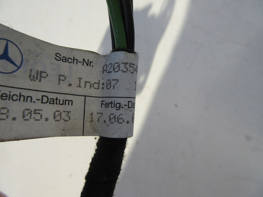 фото №5, Жгут el. окон mercedes w211 w203 a2035403705