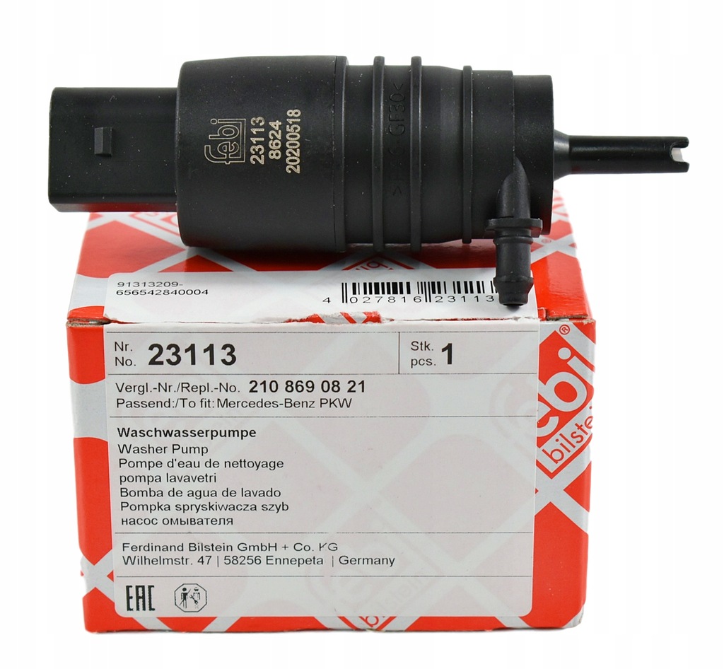 фото №16, Febi 23113 помпа омыватель стекло лобовое