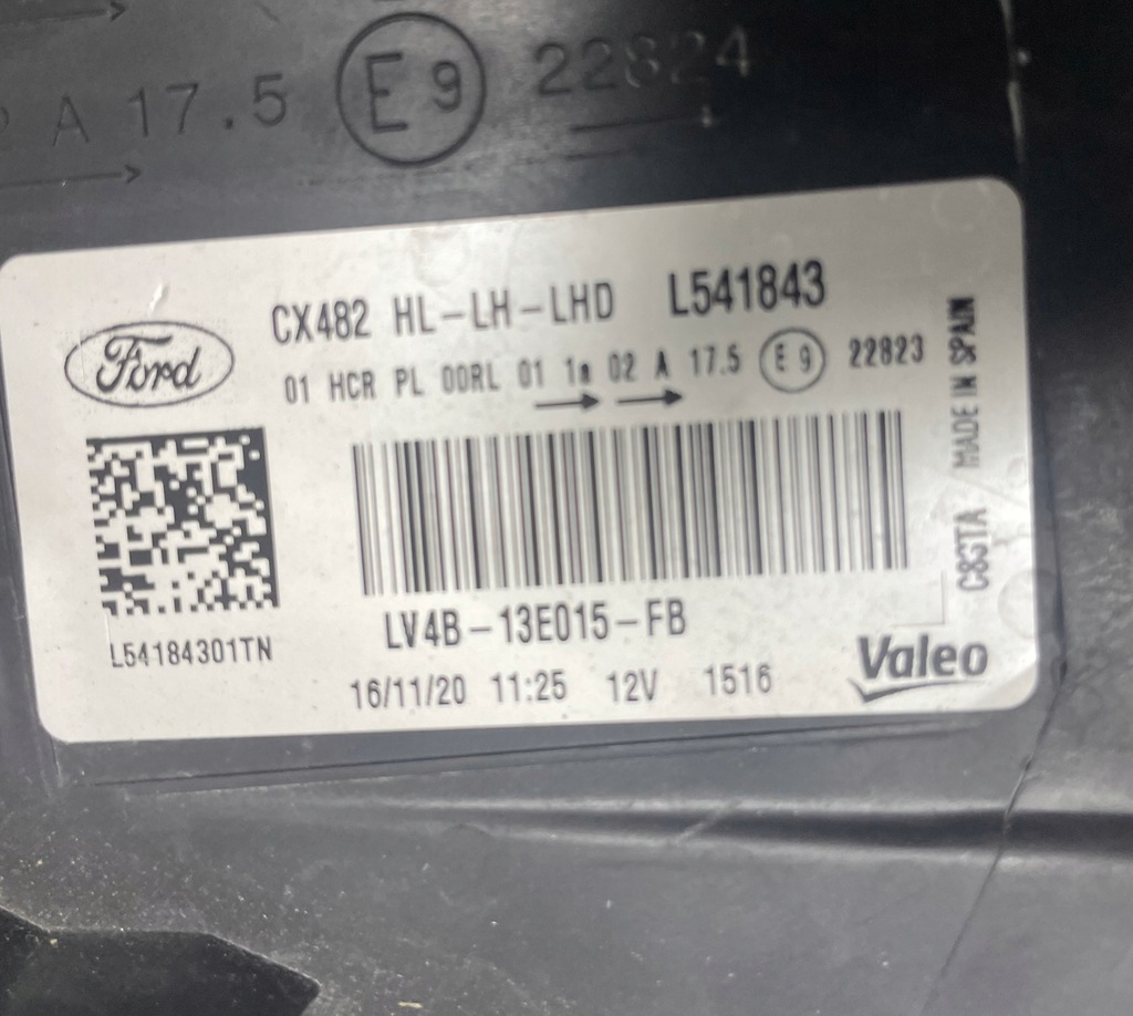 фото №9, Лампа передня ліва ford kuga mk3 escape full led лівий перед