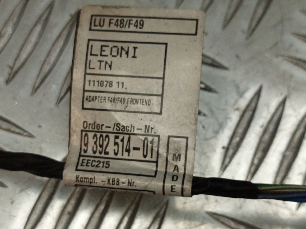 фото №15, Bmw f48 f49 жгут трубопровод электропроводка pdc передняя перед 9392514