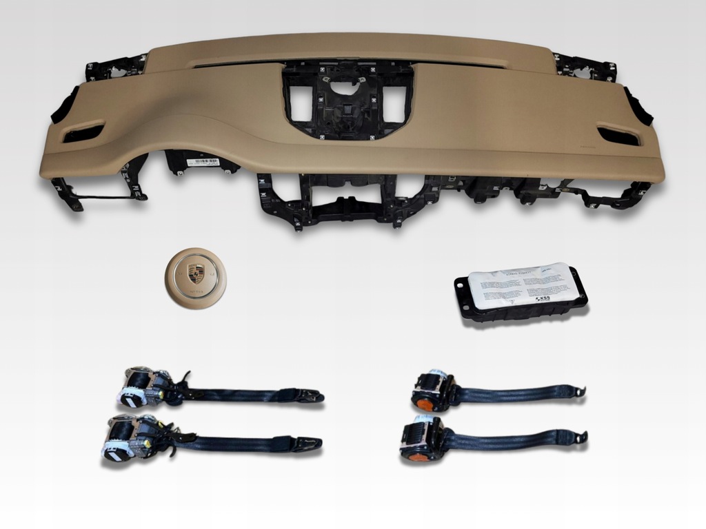 фото №1, Porsche macan 95b панель приладів beż подушки безпеки подушка безпеки ремені