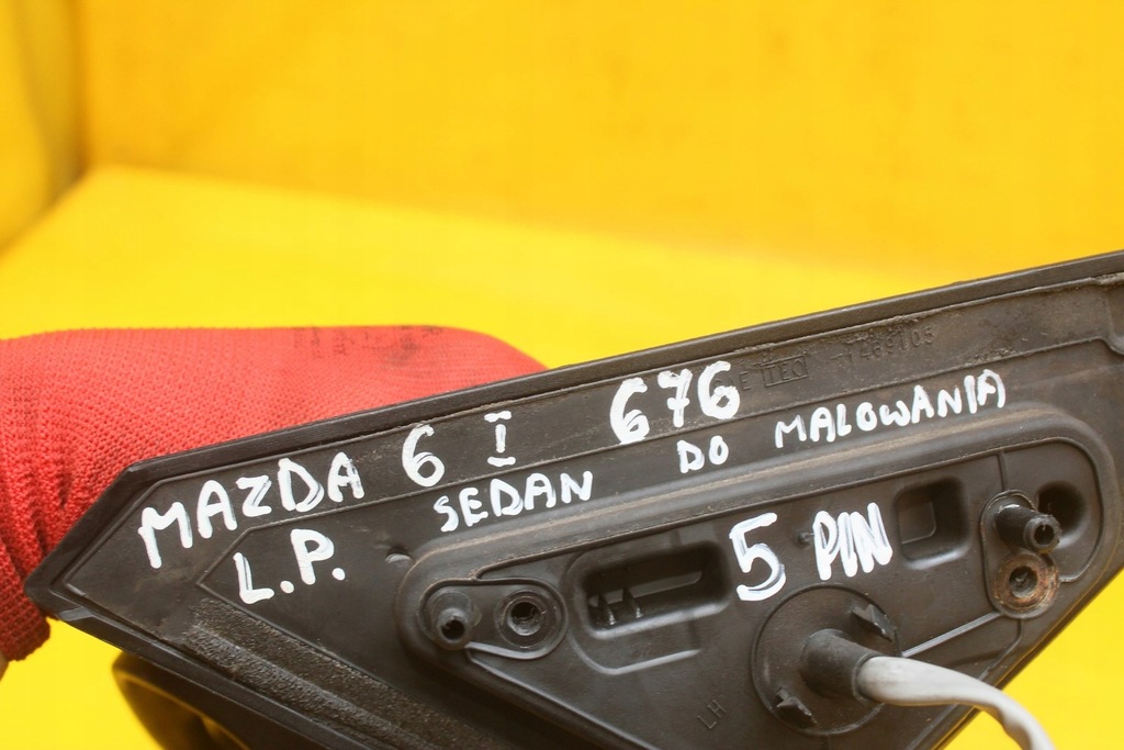 фото №8, Зеркало левый перед mazda 6 i 5 pin sedan