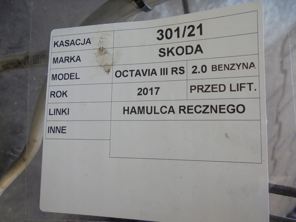 фото №4, Трос тормоза ручного skoda octavia iii 2szt