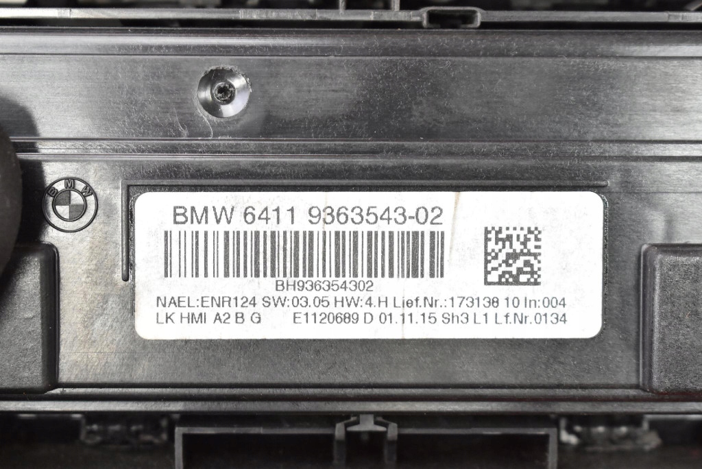 фото №9, Панель керування обдув кондиціонер радіо 9363543 6814183 bmw 4 f36 13-17