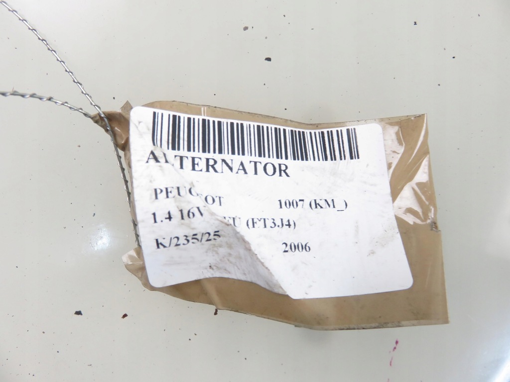 фото №10, Генератор peugeot 1007 1.4 16v - kfu et3j4 a6508pr
