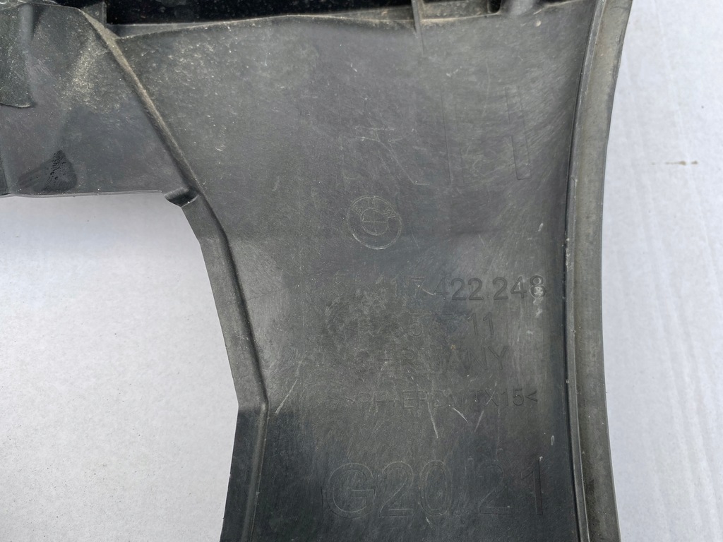 фото №6, Направляющая бампера перед правый 7422248 bmw 3 g20 g21