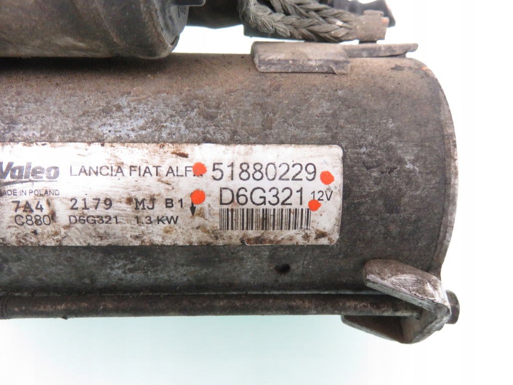 фото №5, Стартер fiat doblo i 1.3 jtd 51880229 d6g321