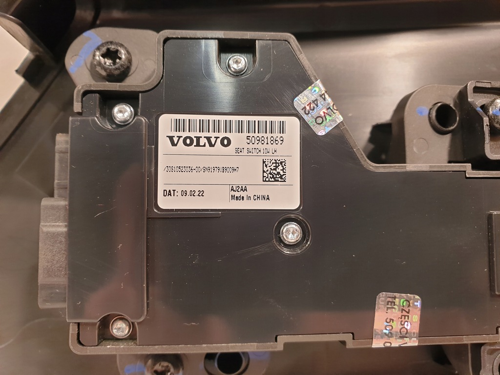 фото №10, Polestar ii 2 панель керування сидіння водія 32130405 50981869