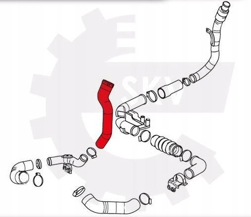 Шланг труба інтеркулер ford mondeo iii 2.0tdci Доставка