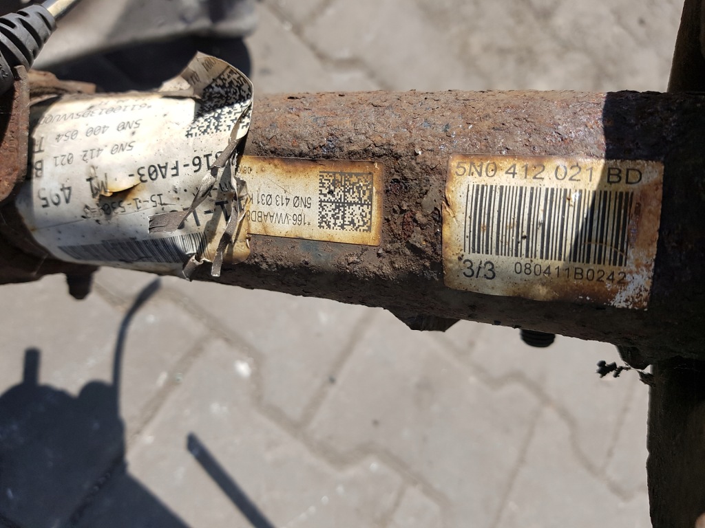 фото №7, Vw tiguan i 5n 2.0 tdi амортизатор поворотный кулак правая