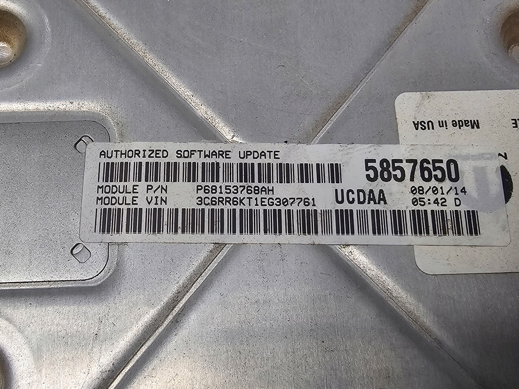 фото №9, Dodge ram 1500 5.7 13-18 бортовий комп'ютер двигуна 68153768ah usa