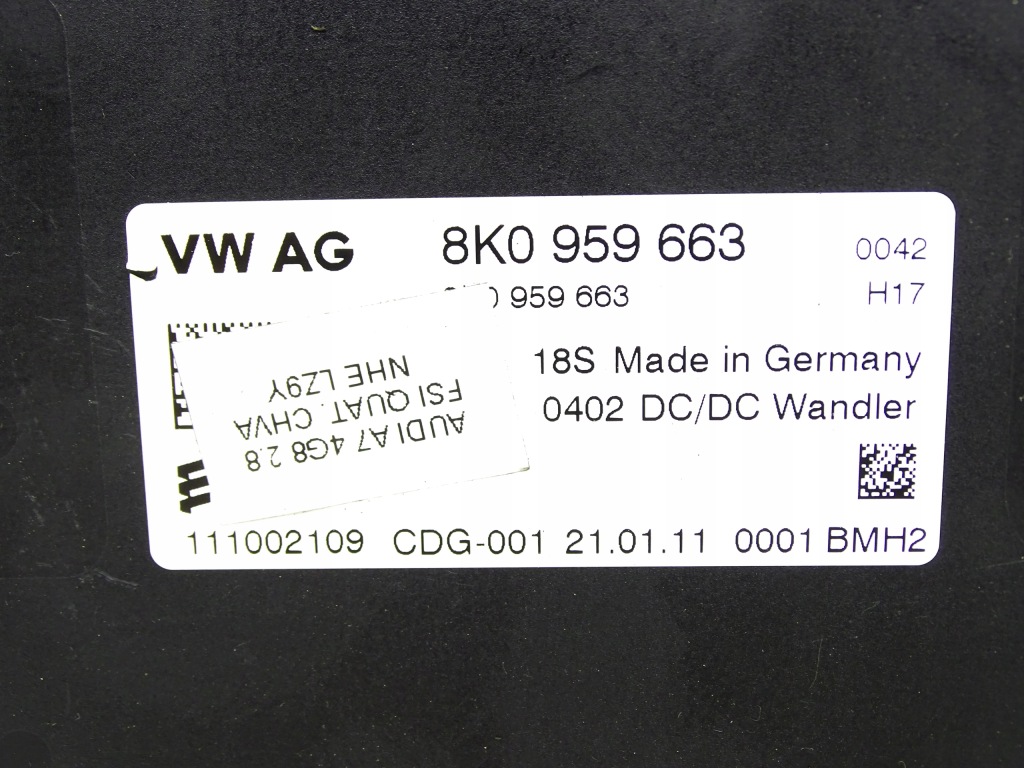 фото №3, Стабилизатор модуль напряжения audi a4 b8 8k0959663
