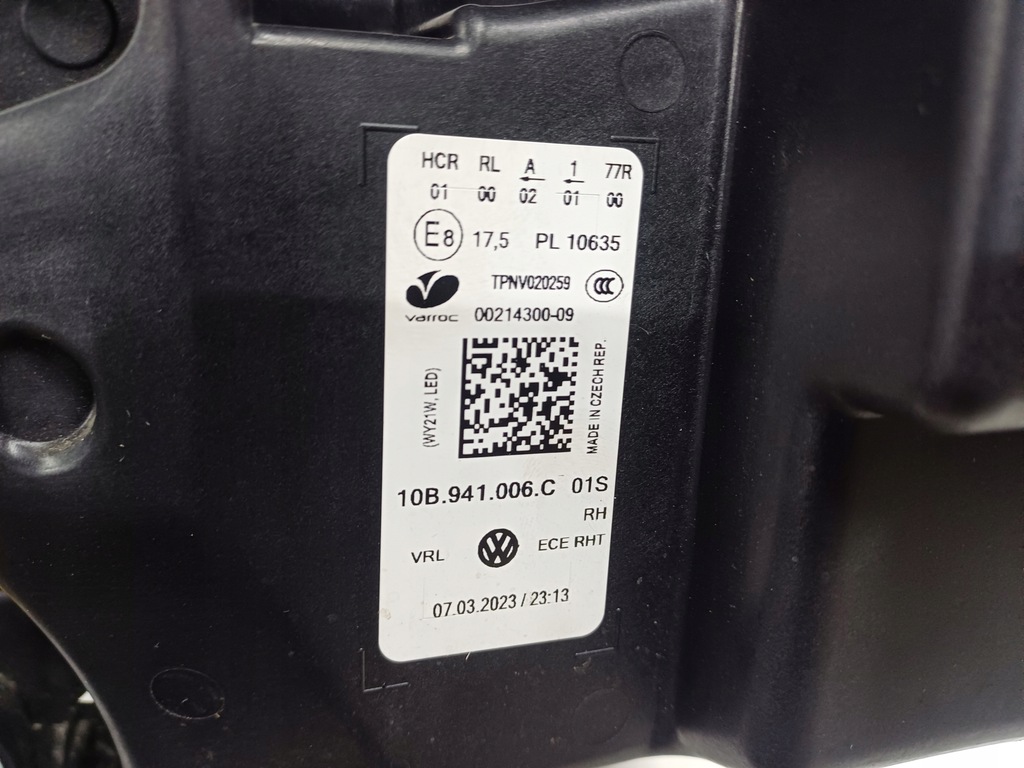 фото №10, Лампа правий перед vw id3 id.3 full led europa