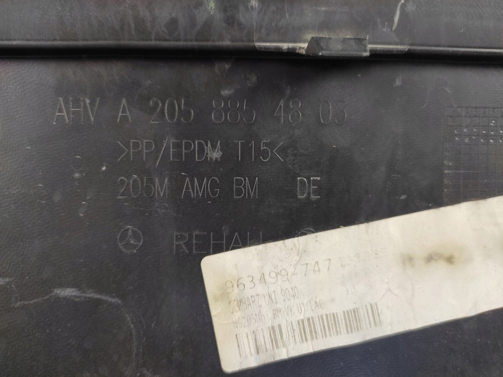 фото №7, Mercedes c-klasa w205 amg 6.3 спойлер диффузор задняя