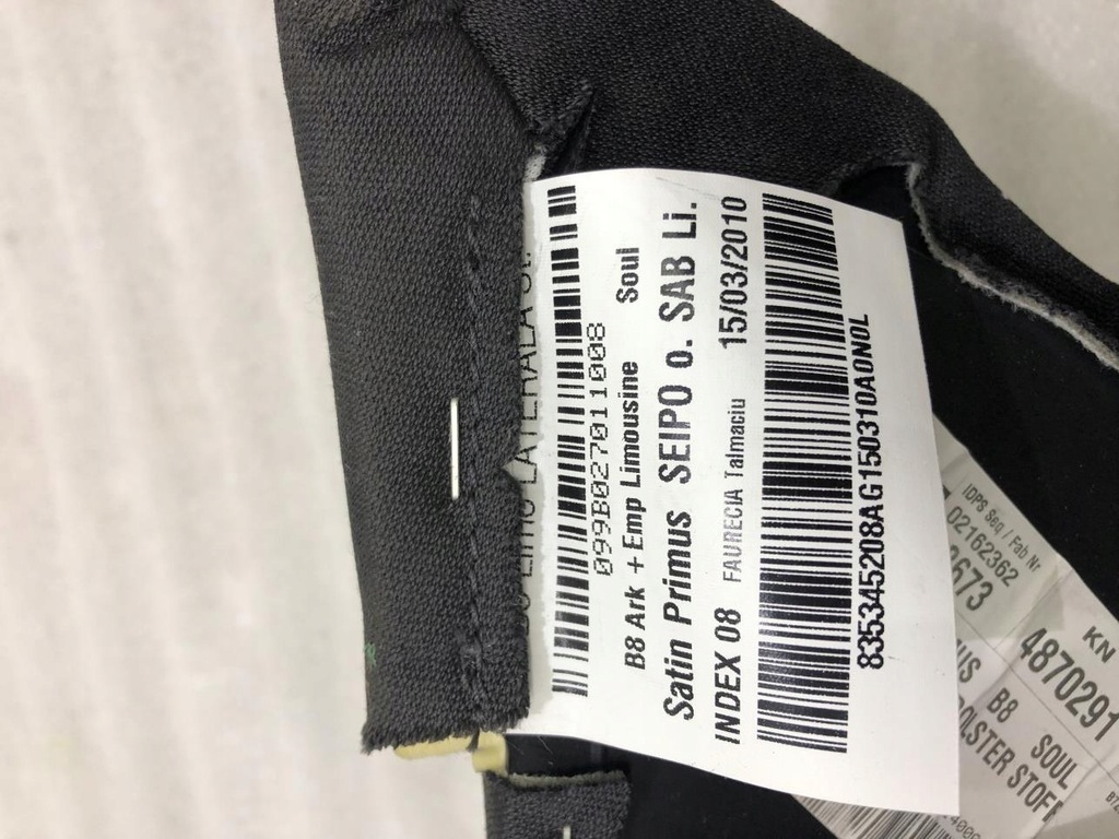 фото №8, Обшивка сиденье задняя audi a5 8t 8t0857791