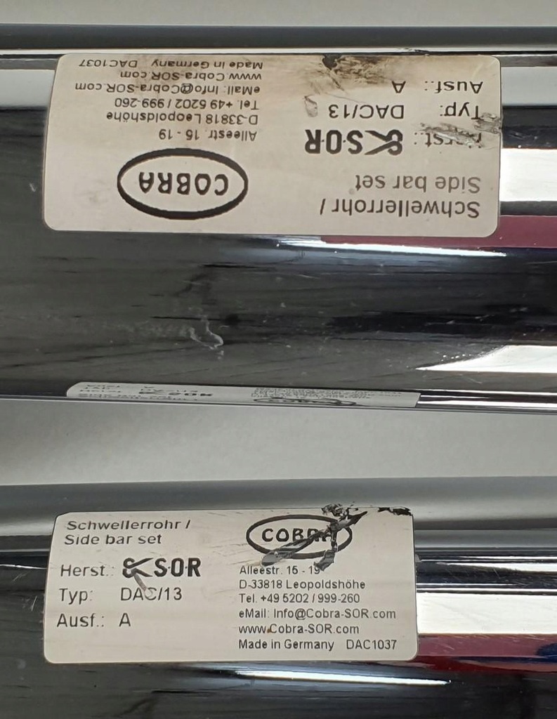 фото №8, Трубопровод порог хром dacia duster пара