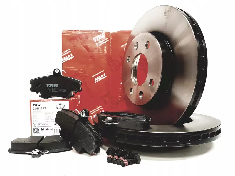 фото №2, Trw тормозные диски+ тормозные колодки перед renault megane i symbol i