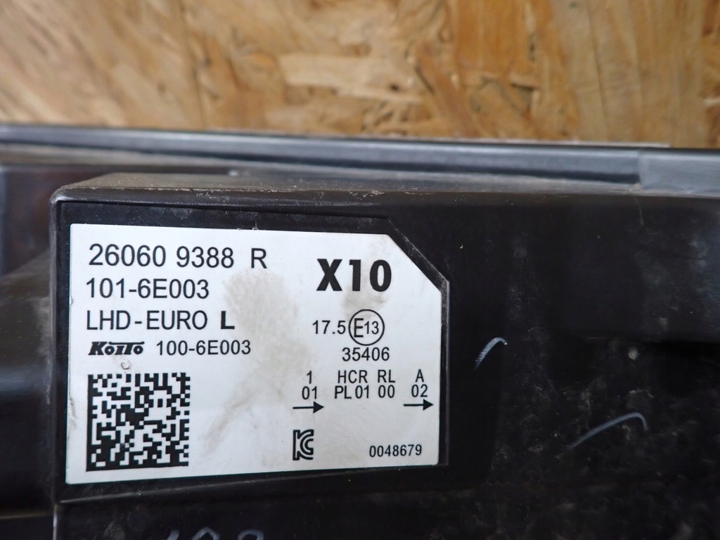 фото №5, Лампа левая фара левый full led renault zoe lift 2018- 260609388r