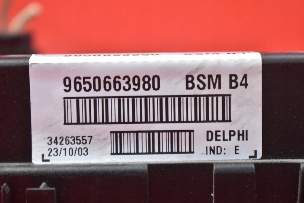 Коробка предохранителей 9650663980 peugeot 206 1.4 hdi 70 km 02-09 с Разборки