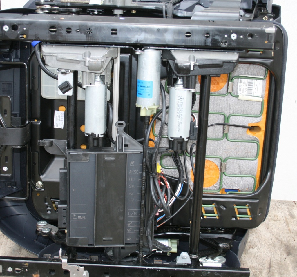 фото №11, Mercedes w220 lift сидіння правий перед eu royalblau