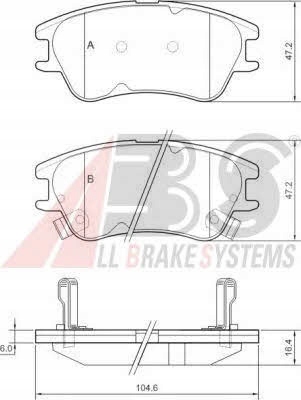 фото №5, A.b.s. тормозные колодки тормозной. hyundai atos 03-
