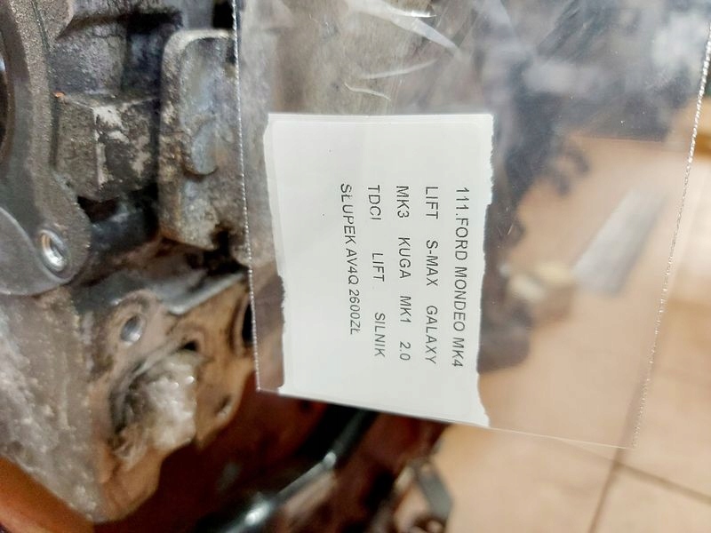 фото №10, Ford mondeo mk4 lift s-max galaxy mk3 kuga mk1 2.0 tdci lift двигун блок двигуна